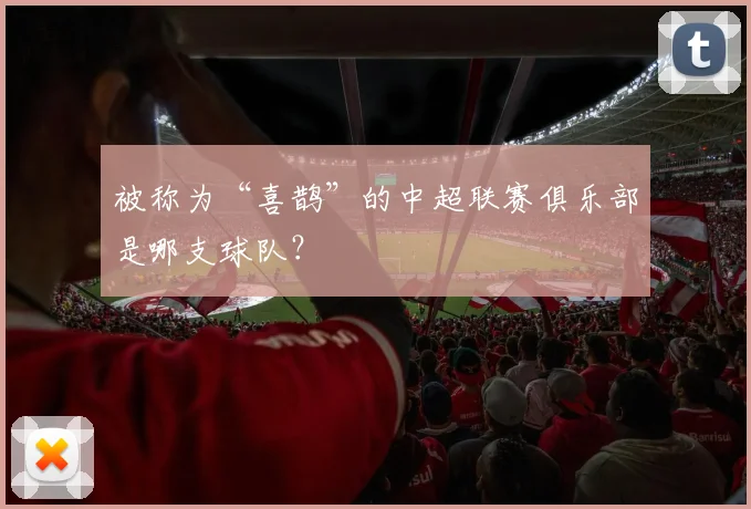 被称为“喜鹊”的中超联赛俱乐部是哪支球队?